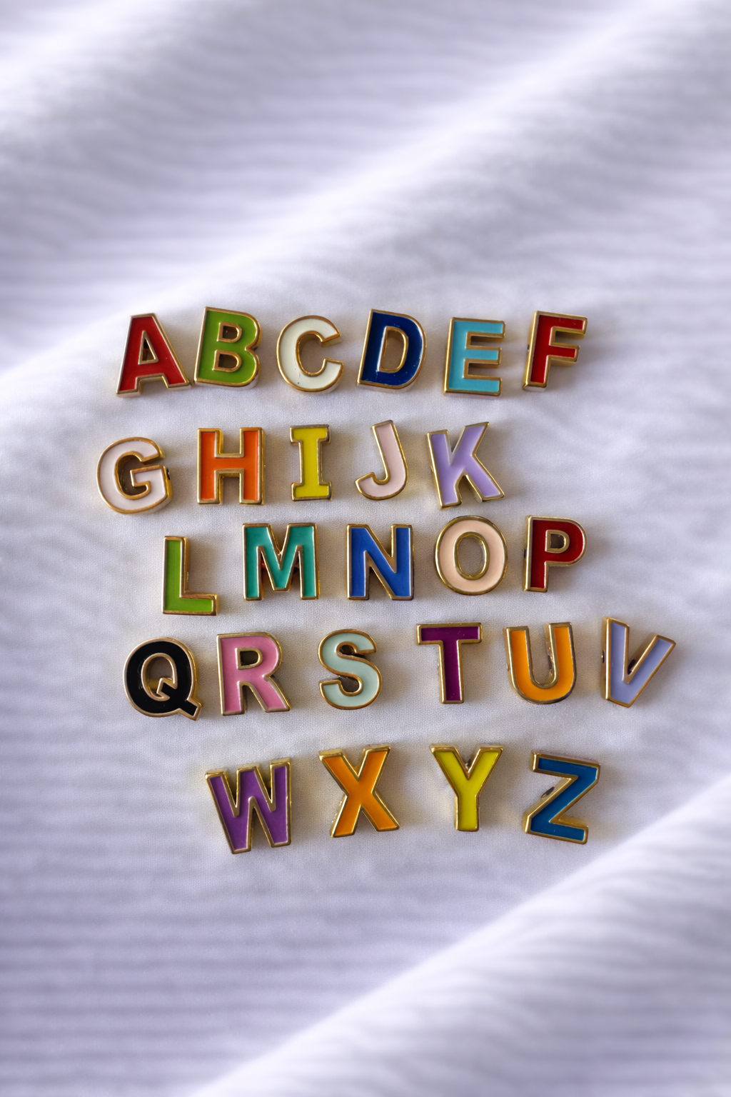 Small Enamel Letters